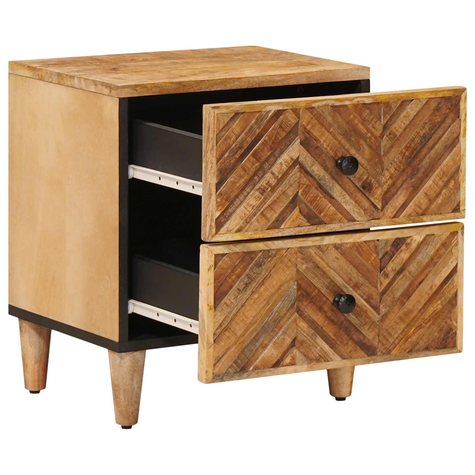Comodino Marrone 40 x 33,5 x 46 cm Legno di mango massello | homemem39
