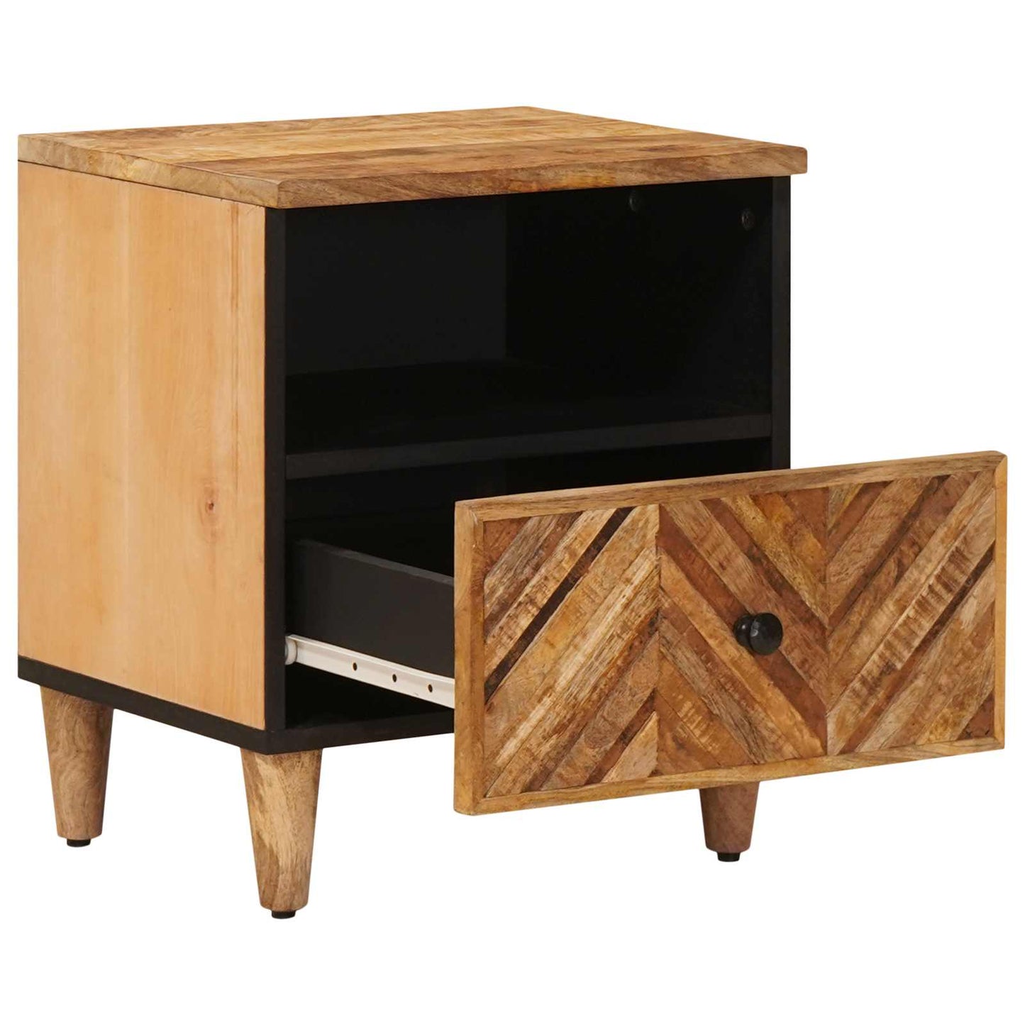 Comodino 2 pcs Marrone 50 x 33 x 60 cm Legno di mango massello | homemem39