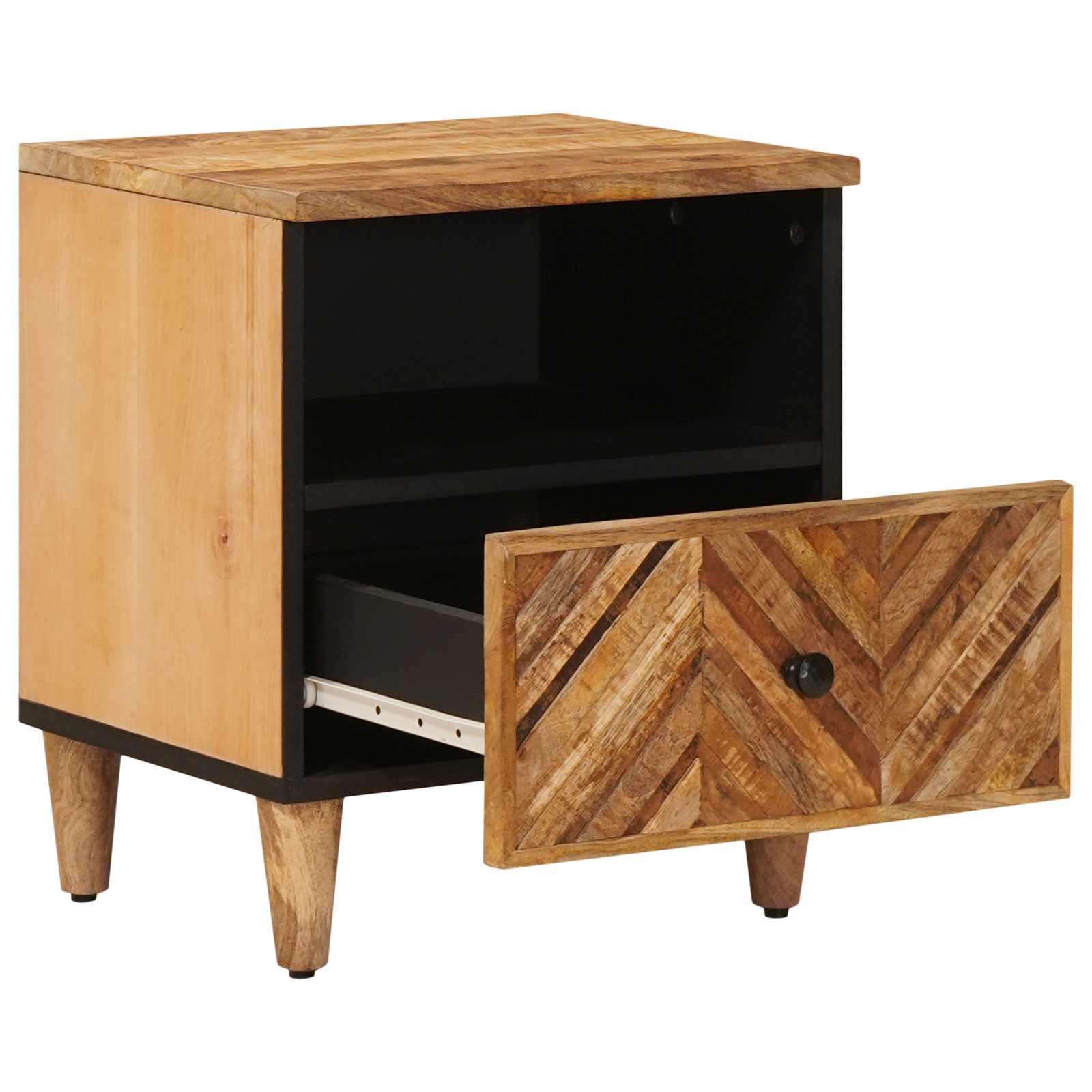 Comodino 2 pcs Marrone 50 x 33 x 60 cm Legno di mango massello | homemem39