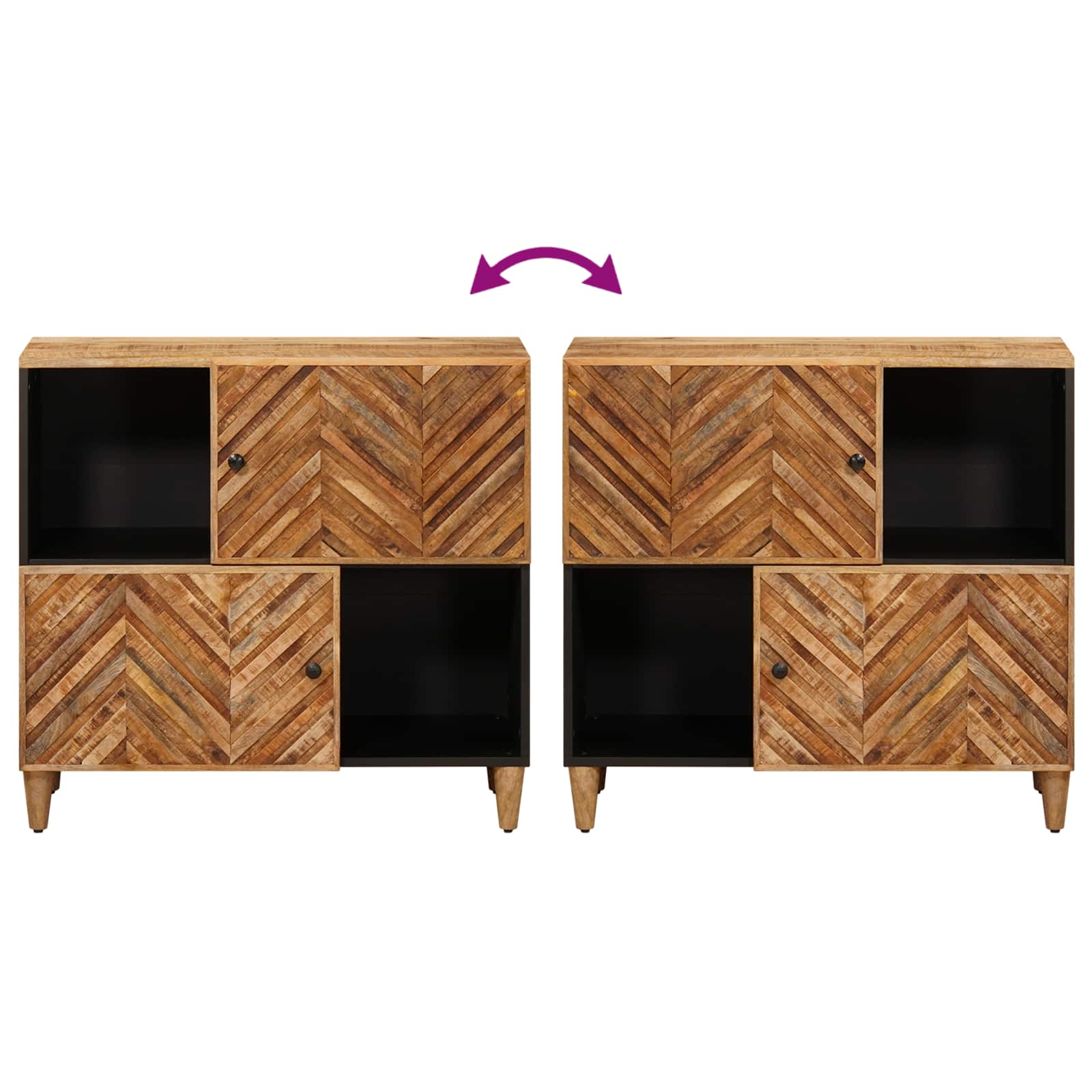 Armadi di Stoccaggio con porta Marrone 80 x 33,5 x 75 cm | homemem39