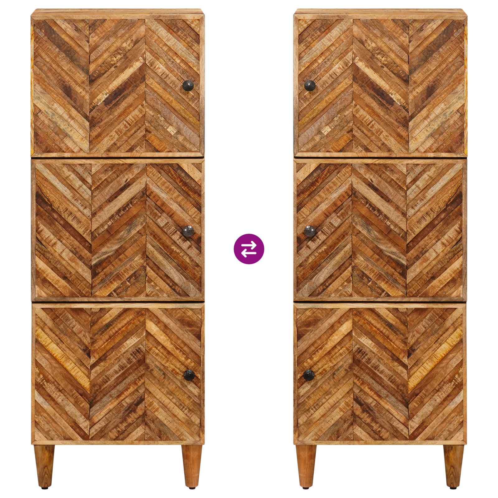 Armadi di Stoccaggio con porta Marrone 40 x 33,5 x 110 cm | homemem39