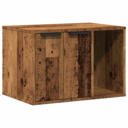 Recinto Lettiera Gatti Legno Vecchio 60x40x40 cm in Truciolato | homemem39