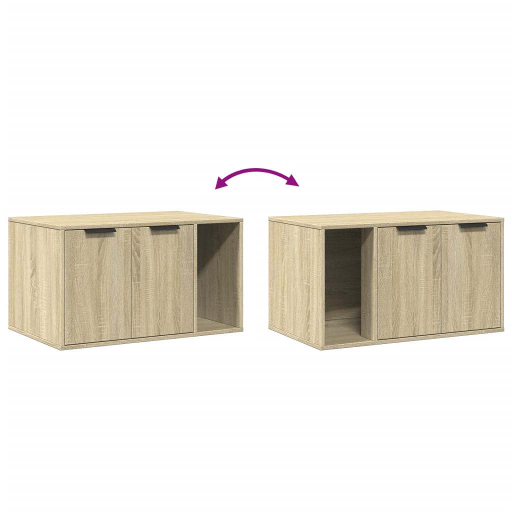 Recinto Lettiera Gatti Rovere Sonoma 80x50x45 cm in Truciolato | homemem39