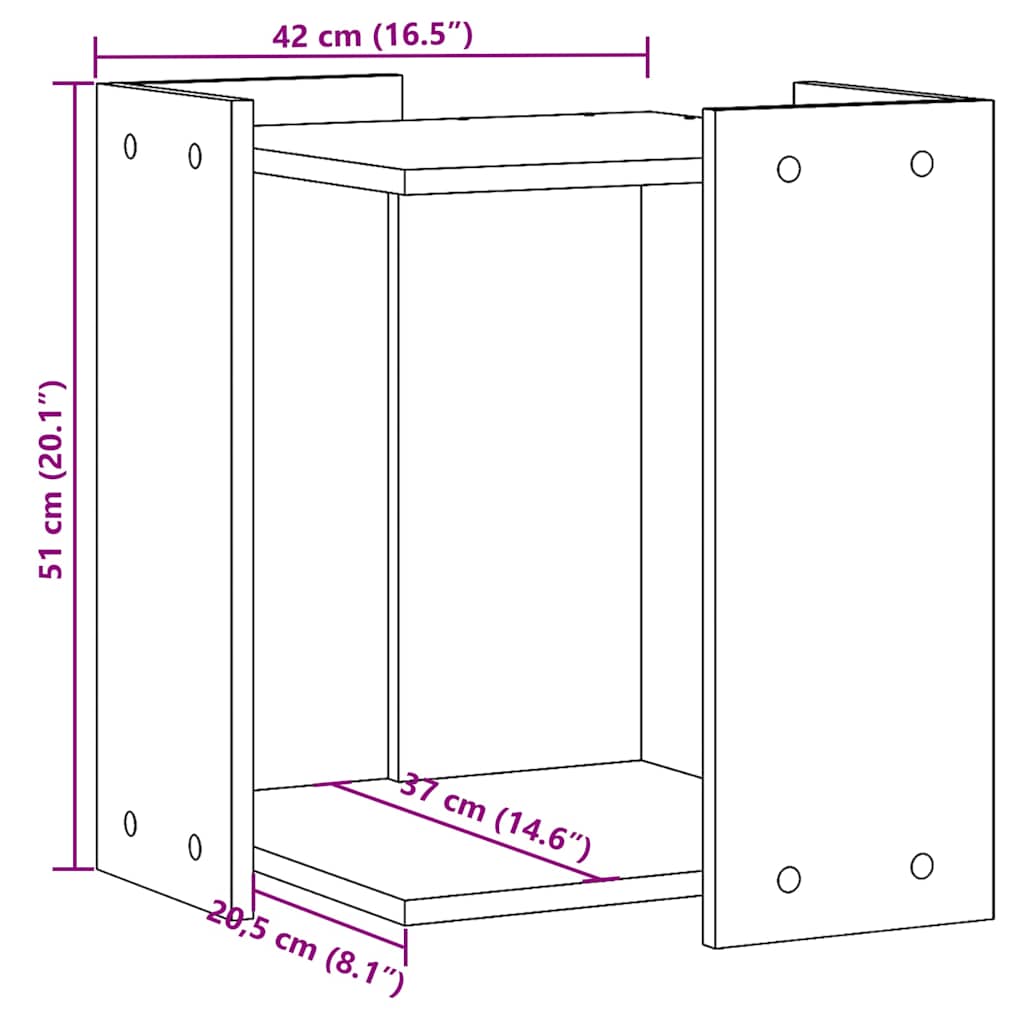 Recinto Lettiera Gatti Grigio Sonoma 60x40x40 cm in Truciolato | homemem39