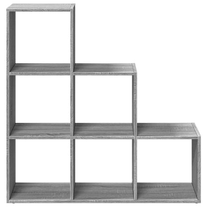 Libreria Divisorio 3Ripiani Grigio Sonoma 99x29x99cm Truciolato