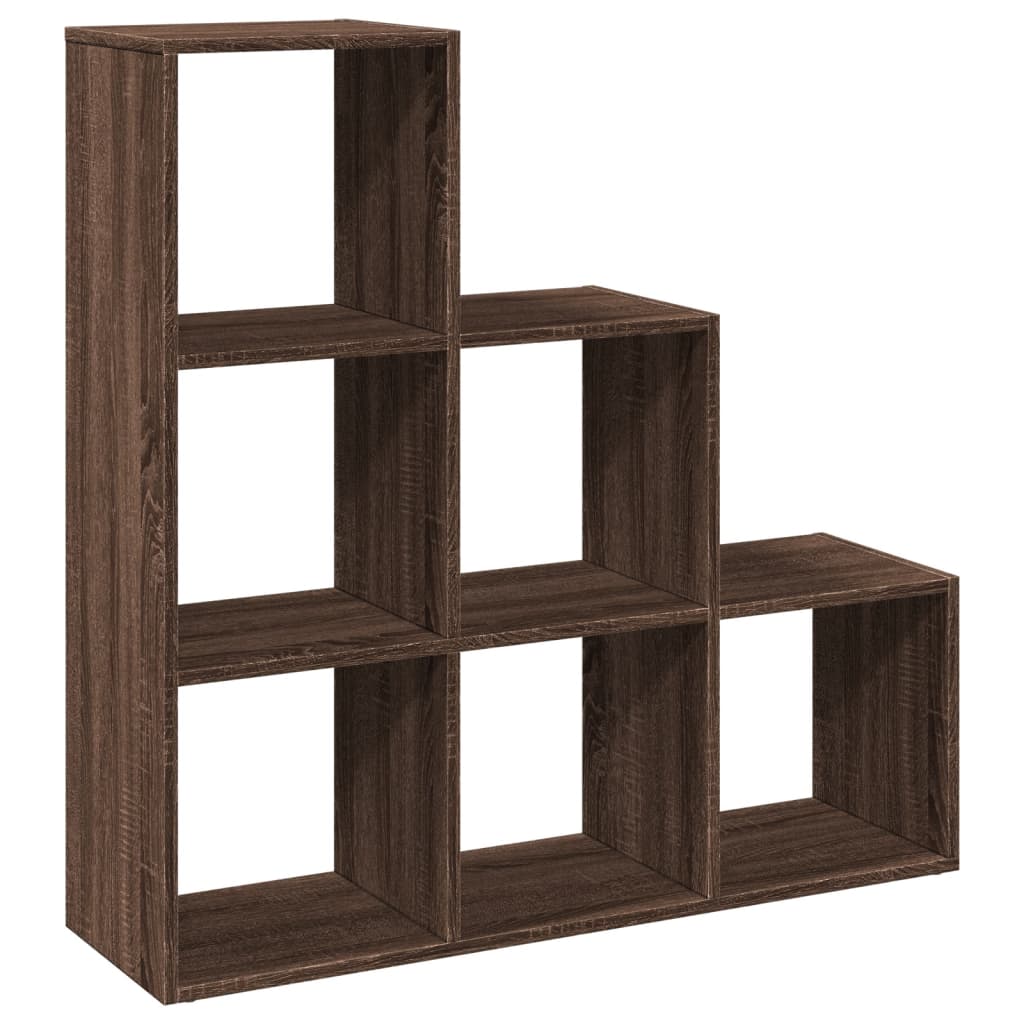 Libreria Divisorio 3Ripiani Rovere Marrone 99x29x99 Truciolato