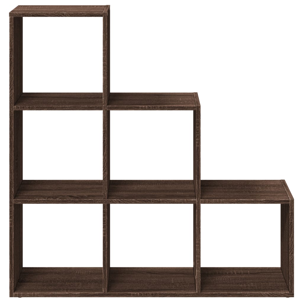 Libreria Divisorio 3Ripiani Rovere Marrone 99x29x99 Truciolato