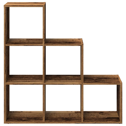 Libreria Divisorio 3 Ripiani Legno Antico 99x29x99cm Truciolato