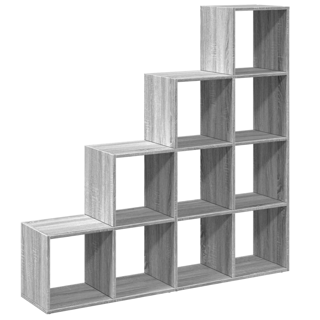 Libreria 4 Ripiani Grigio Sonoma 131,5x29x131,5 cm Truciolato