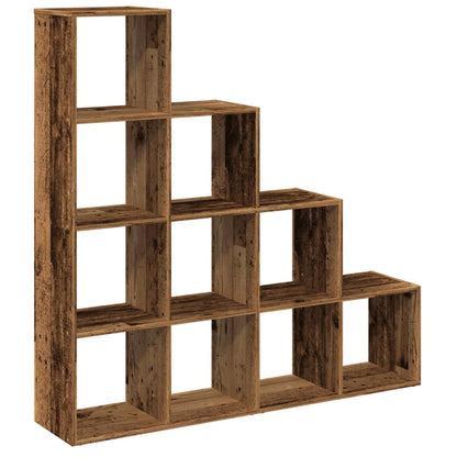 Libreria a 4 Ripiani Legno Vecchio 131,5x29x131,5 cm Truciolato