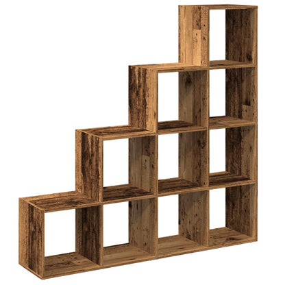 Libreria a 4 Ripiani Legno Vecchio 131,5x29x131,5 cm Truciolato