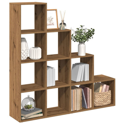 Libreria a 4 Ripiani Rovere 131,5x29x131,5 cm in Truciolato