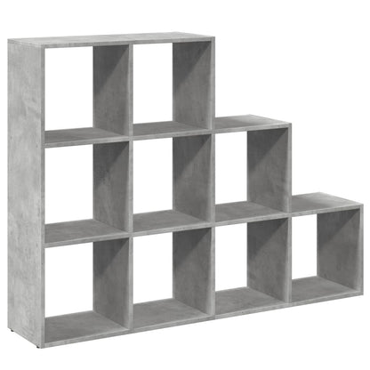 Libreria 4 Ripiani Grigio Cemento 137,5x29x103,5 cm Truciolato