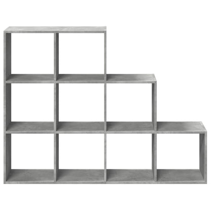 Libreria 4 Ripiani Grigio Cemento 137,5x29x103,5 cm Truciolato