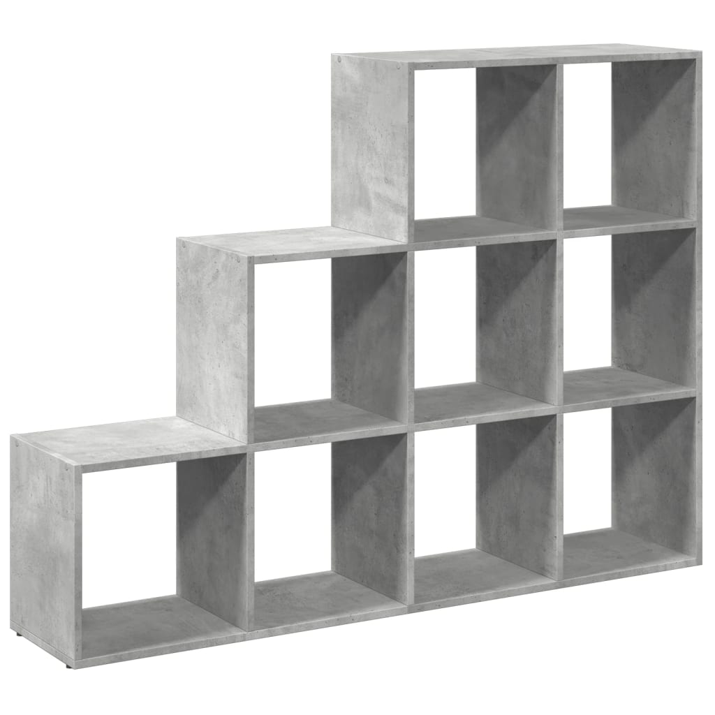 Libreria 4 Ripiani Grigio Cemento 137,5x29x103,5 cm Truciolato