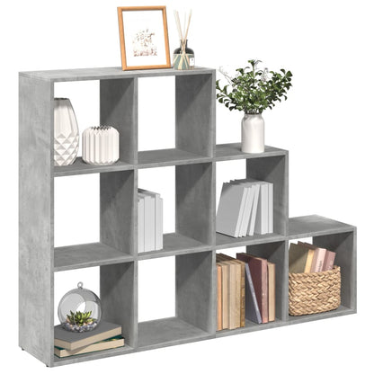 Libreria 4 Ripiani Grigio Cemento 137,5x29x103,5 cm Truciolato