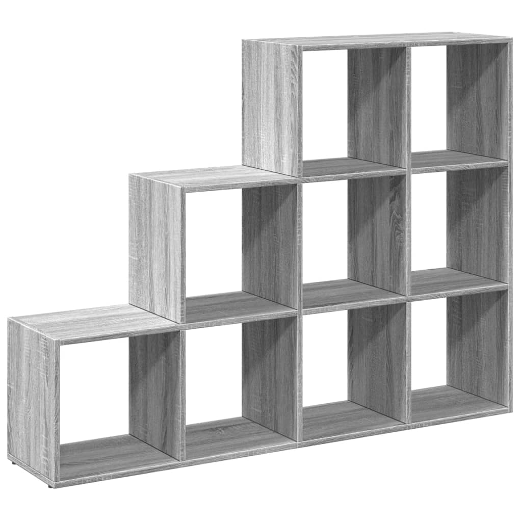 Libreria 3 Ripiani Grigio Sonoma 137,5x29x103,5 cm Truciolato