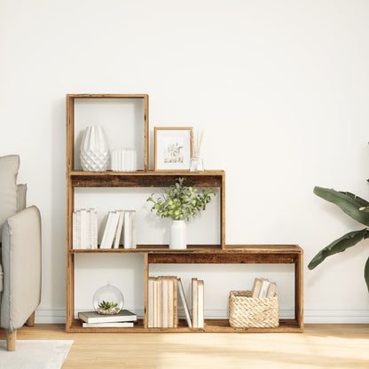 Libreria Divisorio 3Ripiani Legno Antico 123x29x123 Truciolato - homemem39
