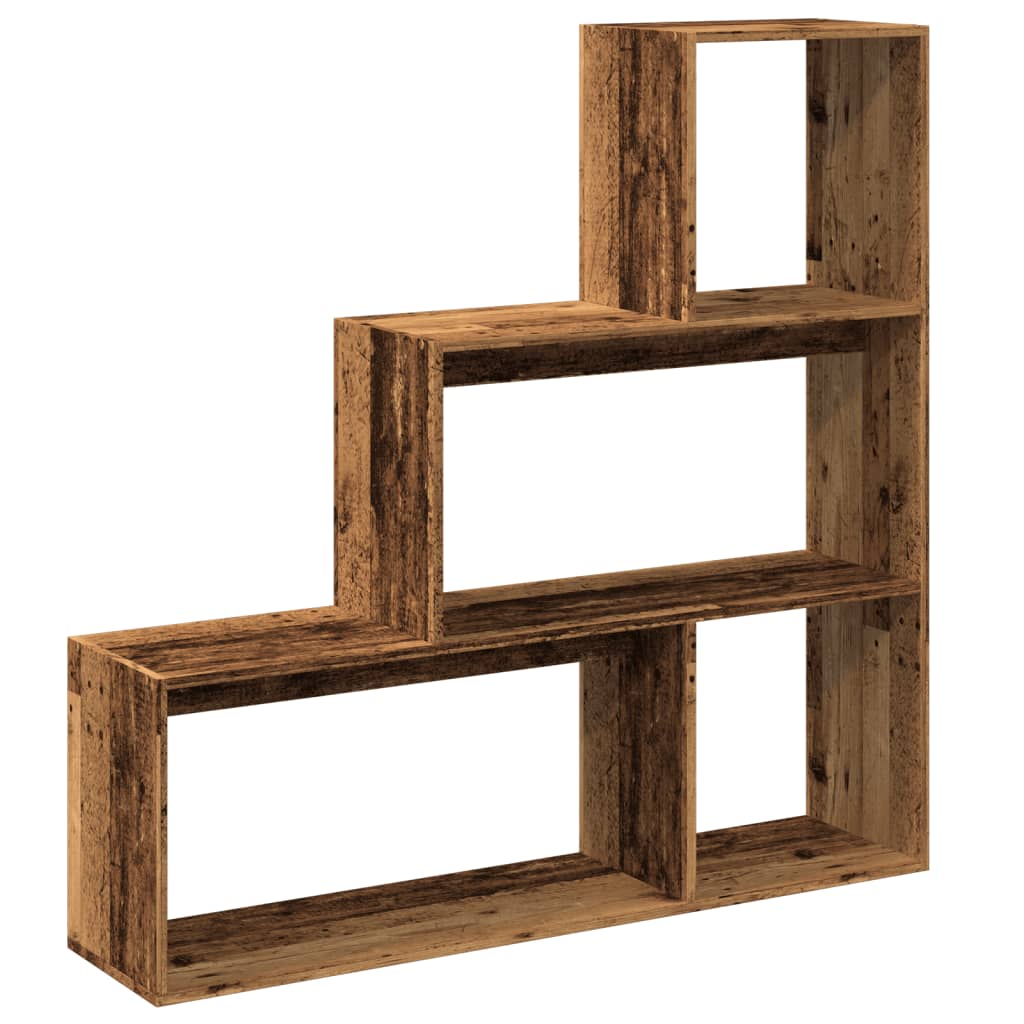 Libreria Divisorio 3Ripiani Legno Antico 123x29x123 Truciolato - homemem39