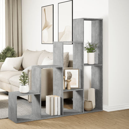 Libreria 4Ripiani Grigio Cemento 143,5x29x143,5cm Truciolato - homemem39