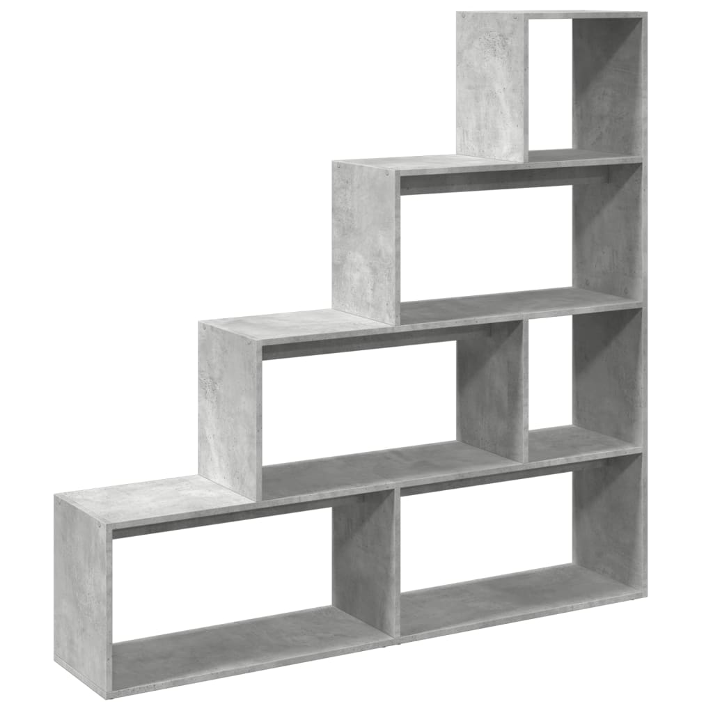 Libreria 4Ripiani Grigio Cemento 143,5x29x143,5cm Truciolato