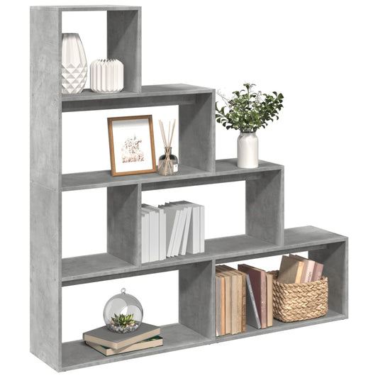 Libreria 4Ripiani Grigio Cemento 143,5x29x143,5cm Truciolato