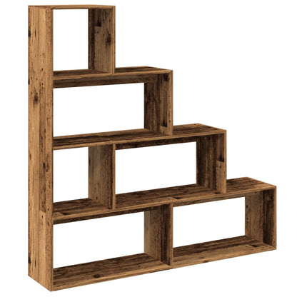 Libreria a 4 Ripiani Legno Vecchio 143,5x29x143,5 cm Truciolato