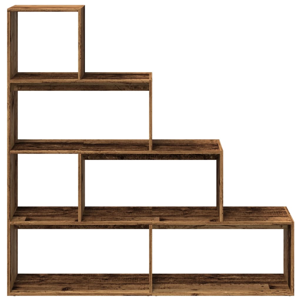 Libreria a 4 Ripiani Legno Vecchio 143,5x29x143,5 cm Truciolato