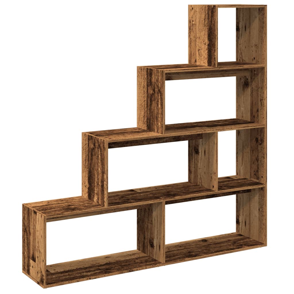 Libreria a 4 Ripiani Legno Vecchio 143,5x29x143,5 cm Truciolato