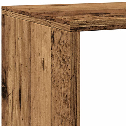 Libreria a 4 Ripiani Legno Vecchio 143,5x29x143,5 cm Truciolato