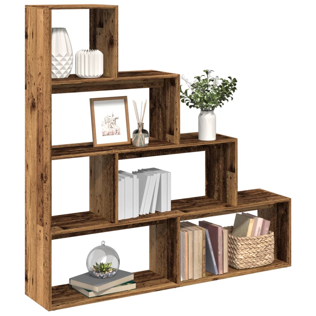 Libreria a 4 Ripiani Legno Vecchio 143,5x29x143,5 cm Truciolato