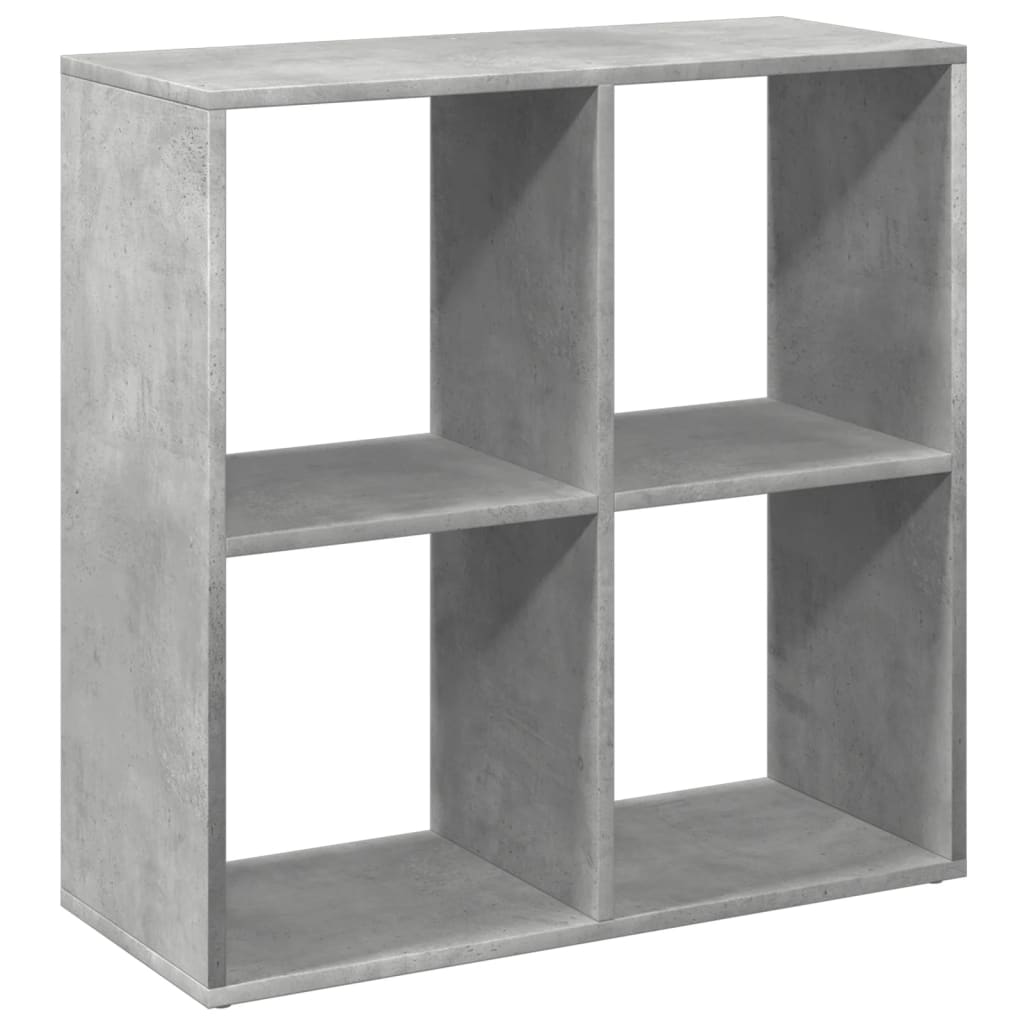 Libreria Divisorio Grigio Cemento 69,5x29x69,5 cm in Truciolato