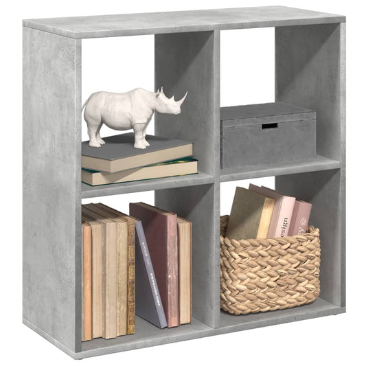 Libreria Divisorio Grigio Cemento 69,5x29x69,5 cm in Truciolato