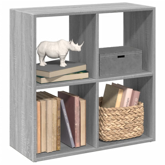 Libreria Divisorio Grigio Sonoma 69,5x29x69,5 cm in Truciolato