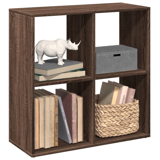 Libreria Divisorio Rovere Marrone 69,5x29x69,5 cm in Truciolato