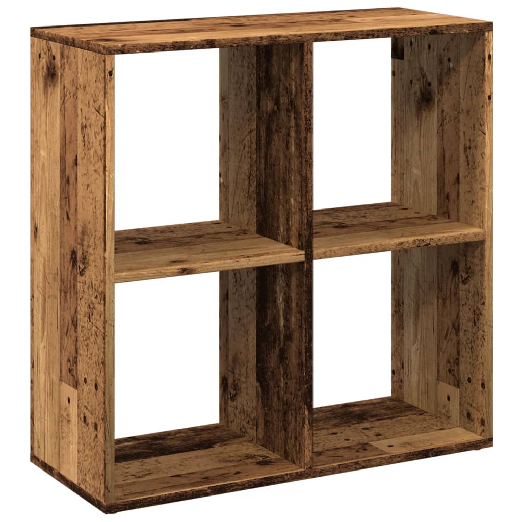 Libreria Divisorio Legno Vecchio 69,5x29x69,5 cm in Truciolato