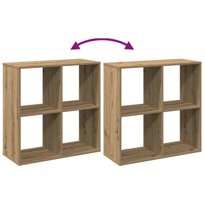 Libreria Divisorio Rovere Artigianale 69,5x29x69,5cm Truciolato | homemem39