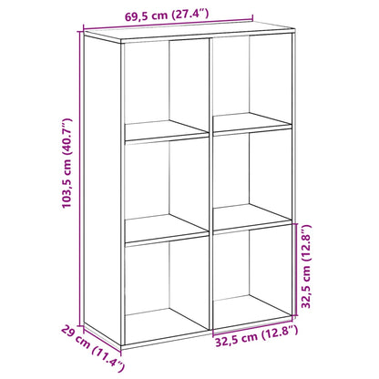 Libreria Divisorio Bianca 69,5x29x103,5 cm in Truciolato