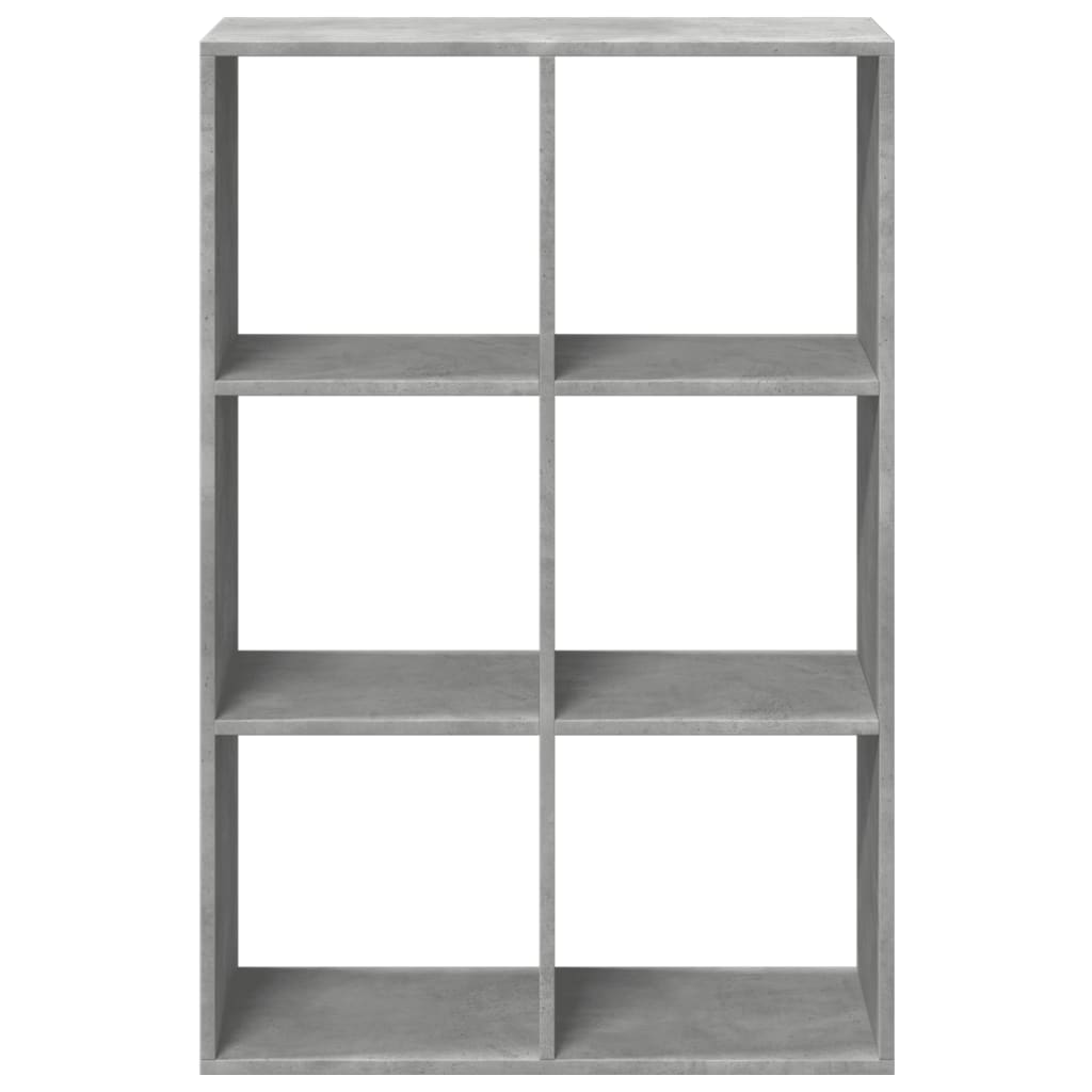 Libreria Divisorio Grigio Cemento 69,5x29x103,5cm in Truciolato