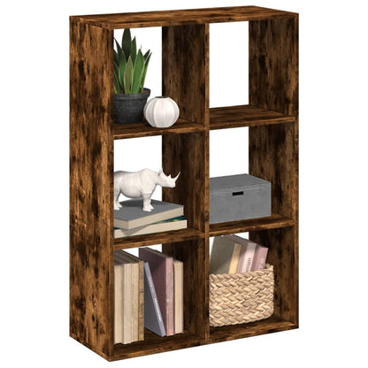 Libreria Divisorio Rovere Fumo 69,5x29x103,5cm in Truciolato