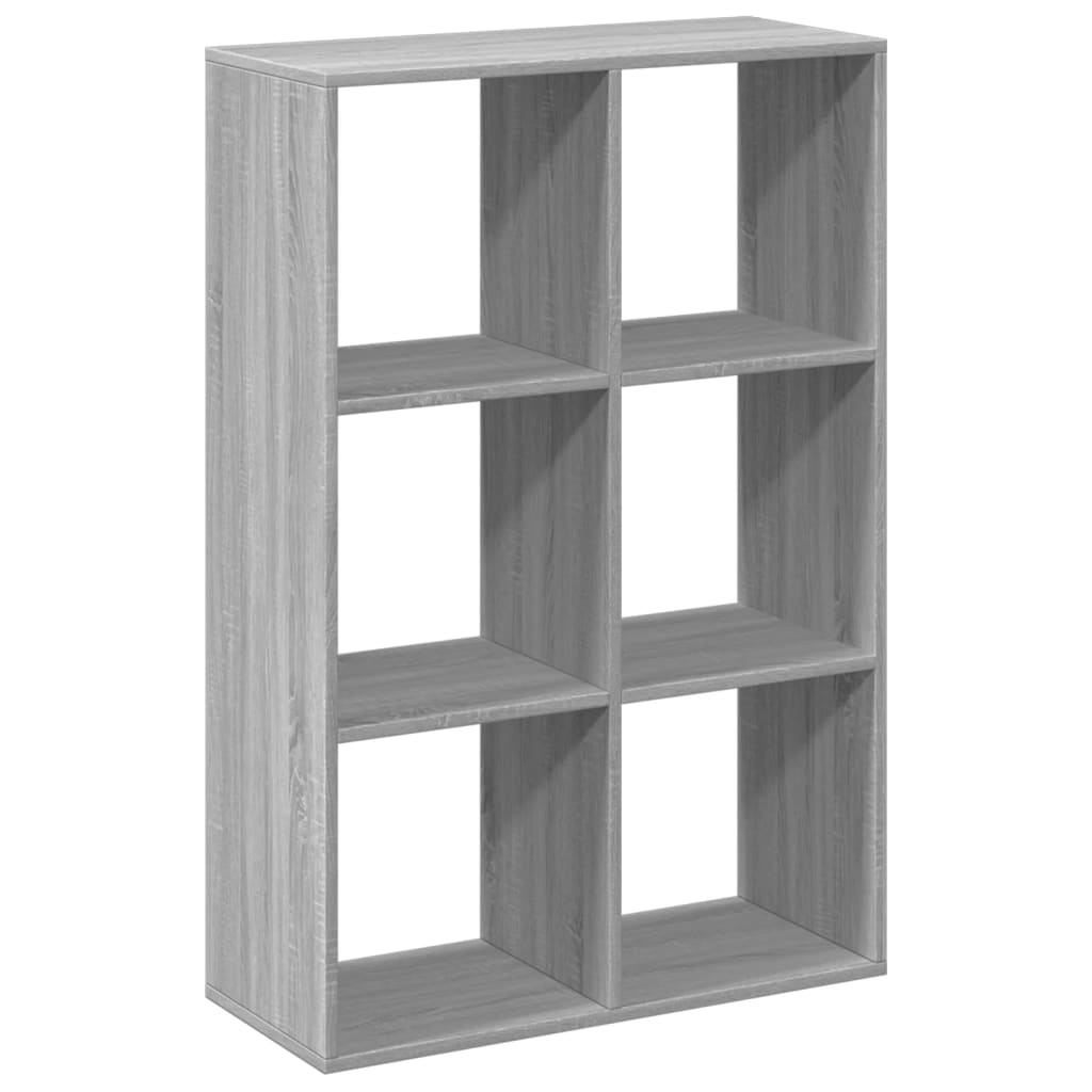 Libreria Divisorio Grigio Sonoma 69,5x29x103,5cm in Truciolato