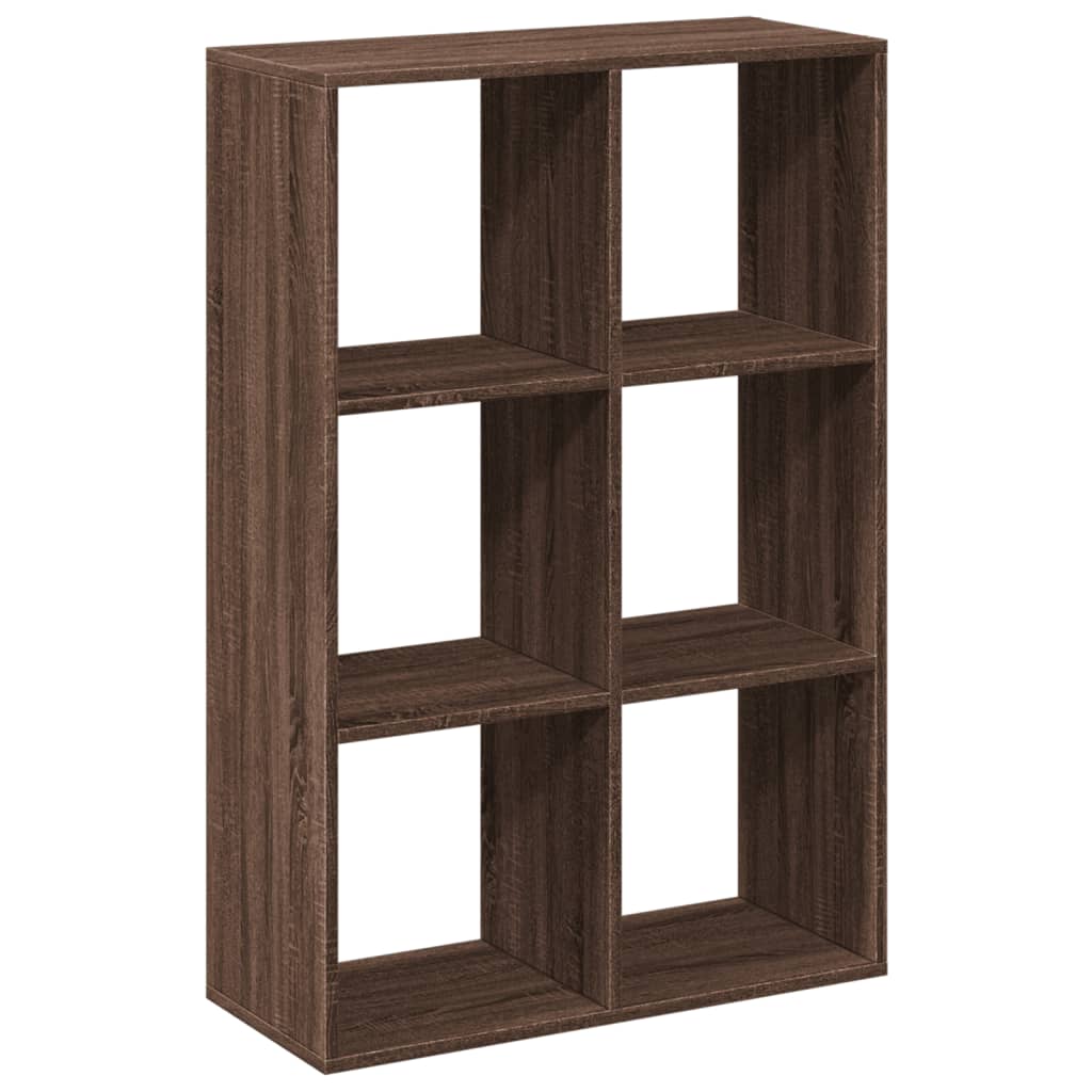 Libreria Divisorio Rovere Marrone 69,5x29x103,5cm in Truciolato