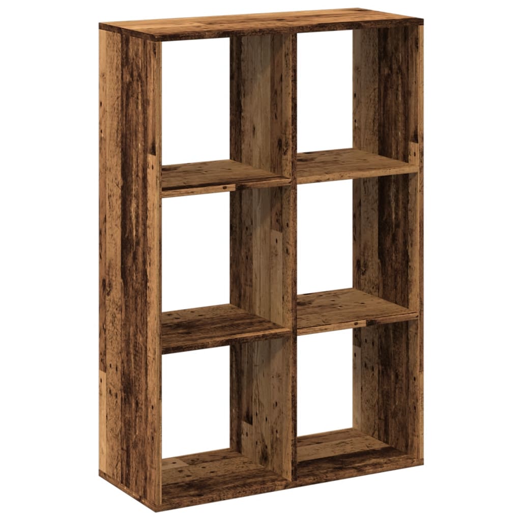 Libreria Divisorio Legno Antico 69,5x29x103,5 cm in Truciolato