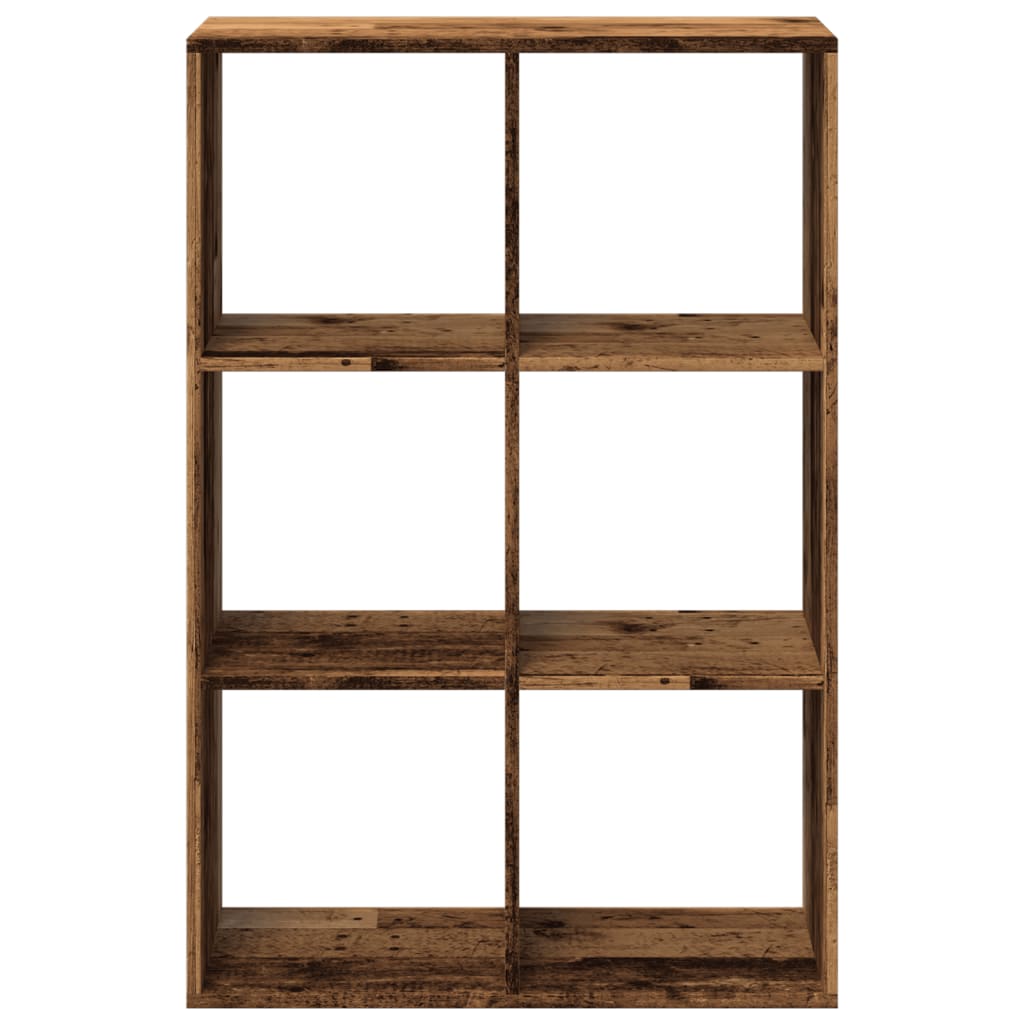 Libreria Divisorio Legno Antico 69,5x29x103,5 cm in Truciolato