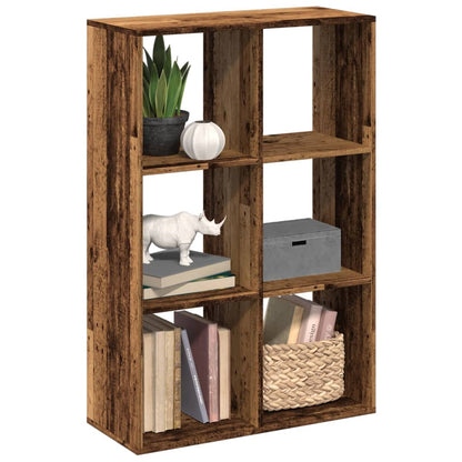 Libreria Divisorio Legno Antico 69,5x29x103,5 cm in Truciolato