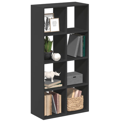 Libreria Divisorio Nera 69,5x29x137,5 cm in Truciolato