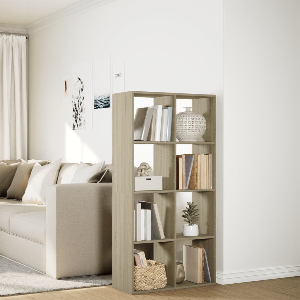 Libreria Divisorio Rovere Sonoma 69,5x29x137,5 cm in Truciolato