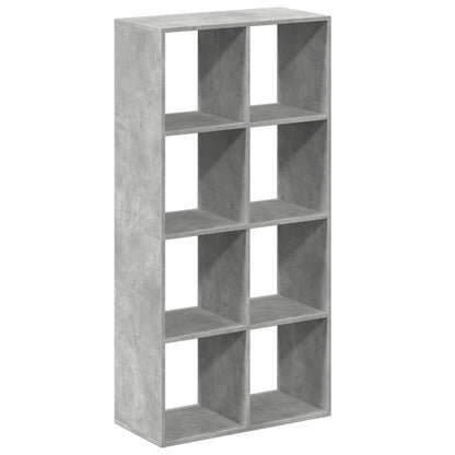 Libreria Divisorio Grigio Cemento 69,5x29x137,5cm in Truciolato