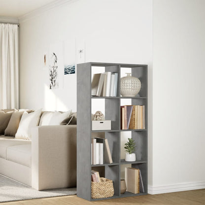 Libreria Divisorio Grigio Cemento 69,5x29x137,5cm in Truciolato