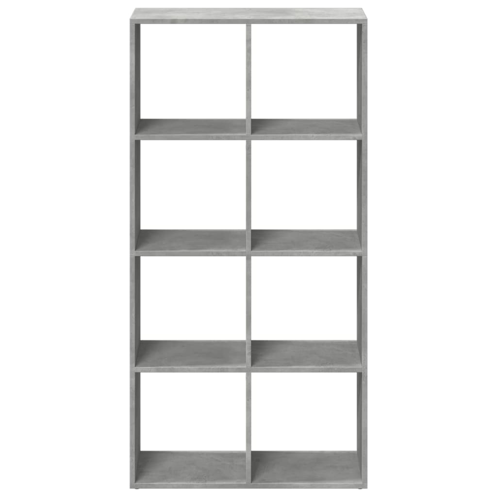 Libreria Divisorio Grigio Cemento 69,5x29x137,5cm in Truciolato